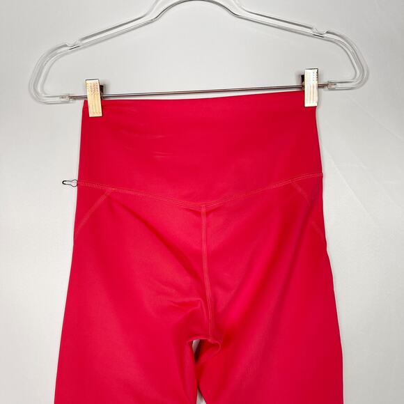 Girlfriend Collective Small S Pink Geranium High Rise Cropped Leggings Workout - Picture 6 of 10